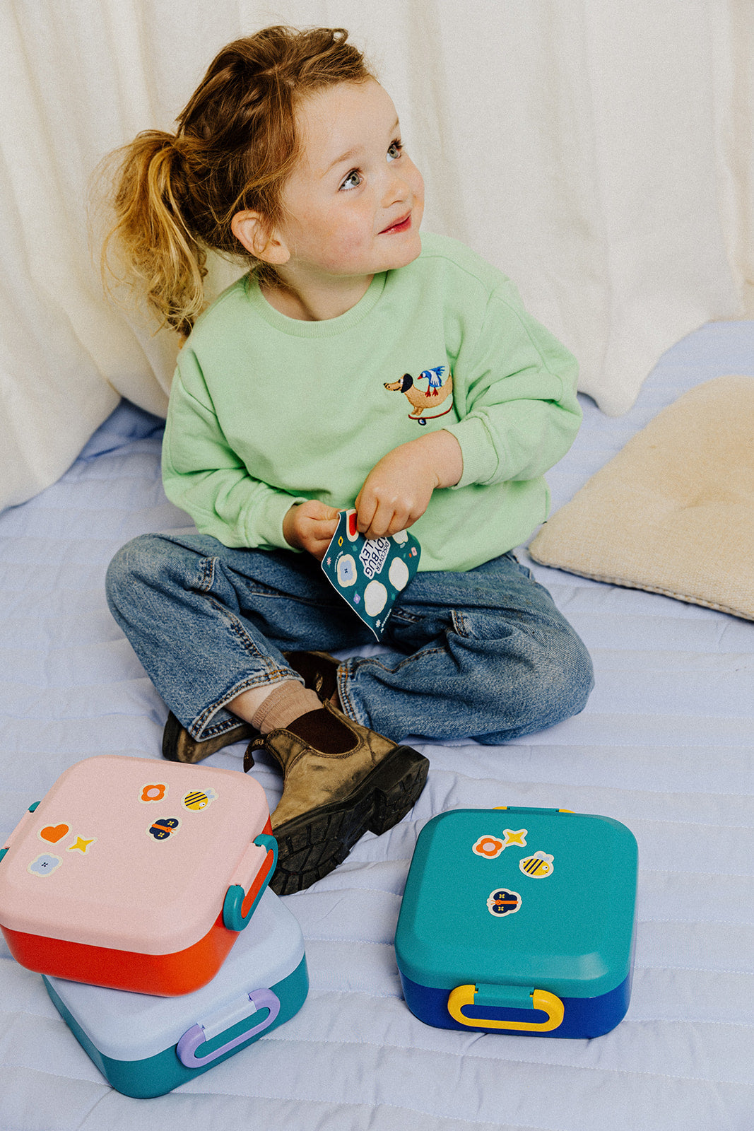 Rikko Lunchbox for Kids with 2 Removable Snack Boxes